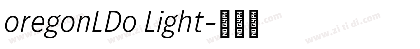 oregonLDo Light字体转换 oregonLDo Light字体转换